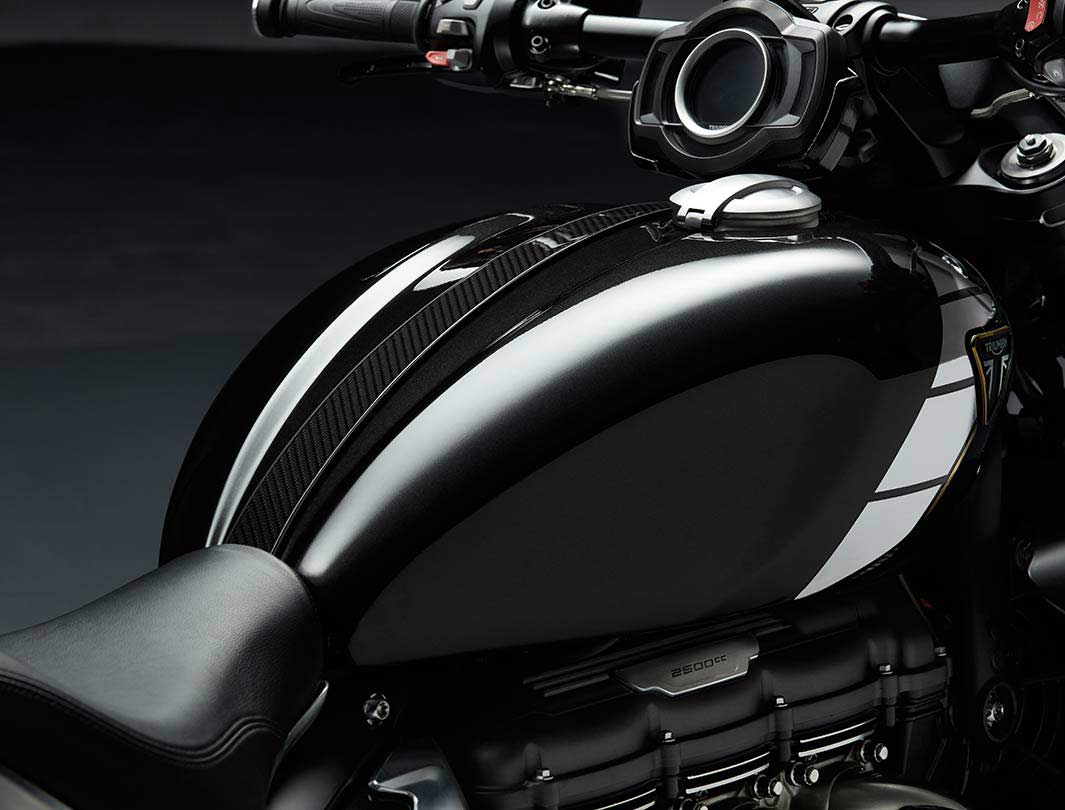 Triumph Rocket 3 TFC fuel tank with premium paint finish