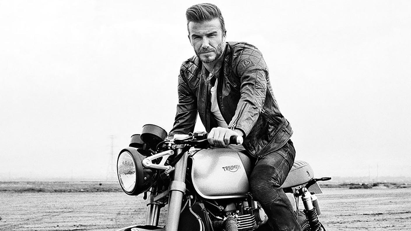 David Beckham's motorcycle from outlaws. Triumph Thruxton R custom build.