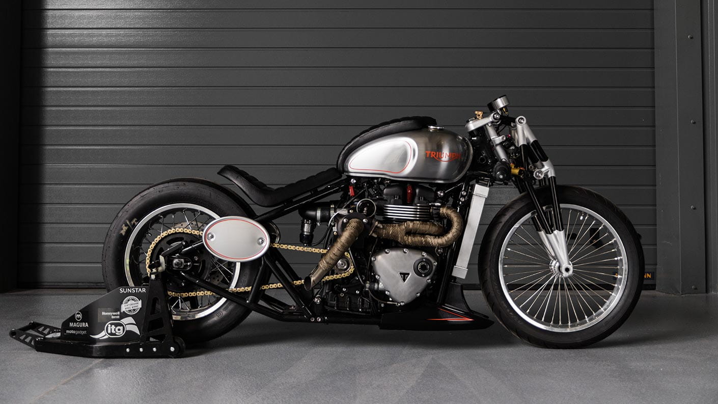 Turbo Bonneville Bobber Black custom build