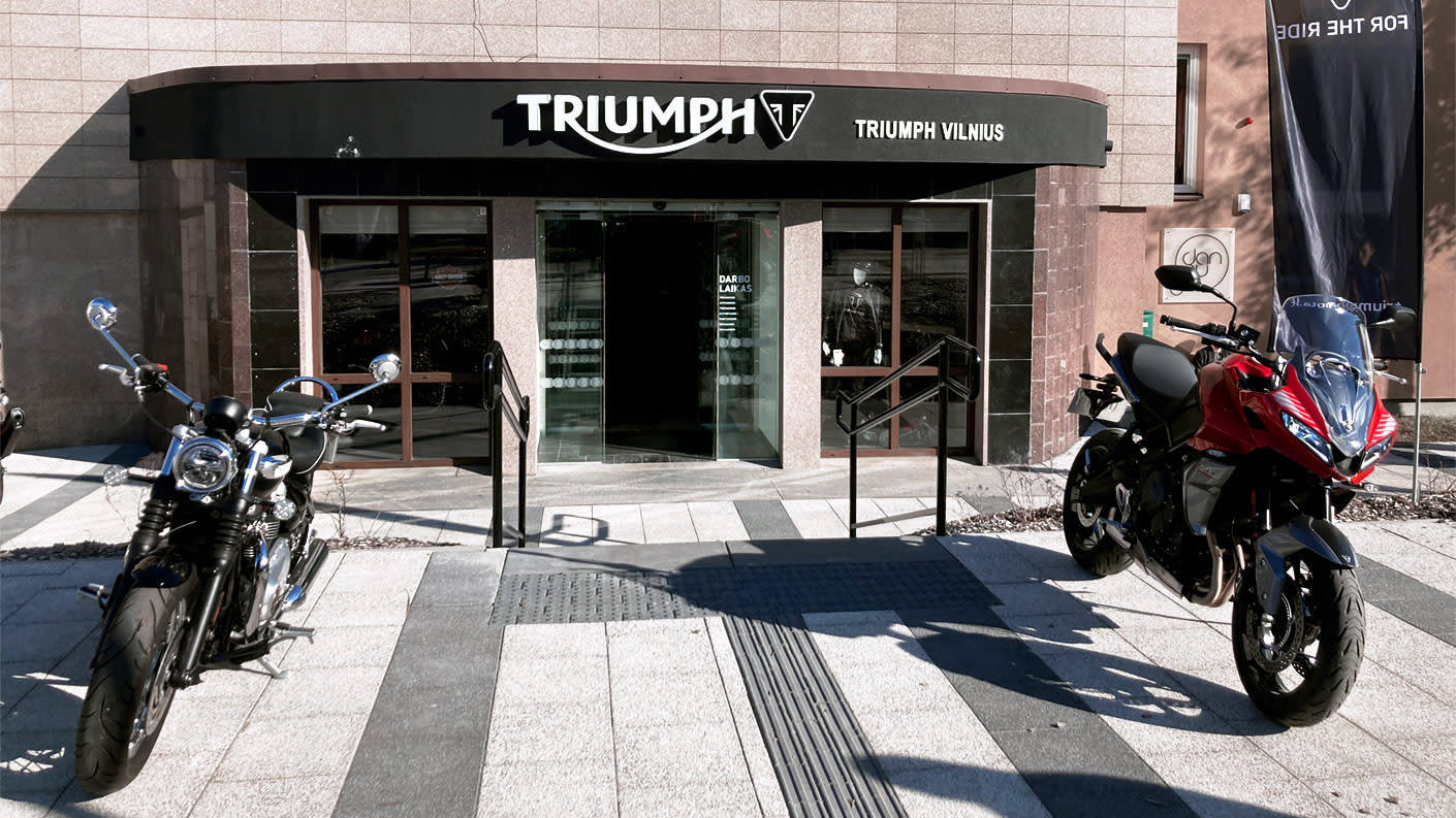 Triumph dealership in Vilnius, Lithuania