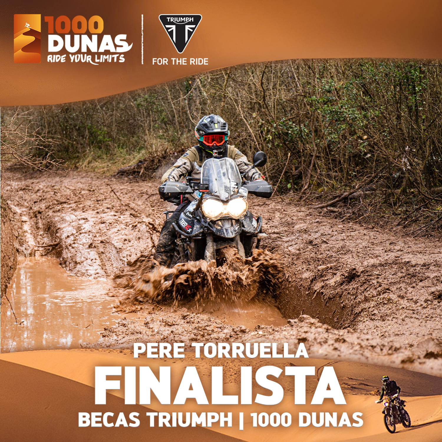 Pere Torruella Finalista Becas Triumph 1000 Dunas
