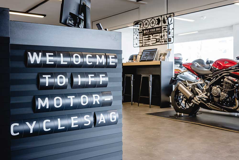 Triumph Swiss Dealer IFF Motorcycles Welcome