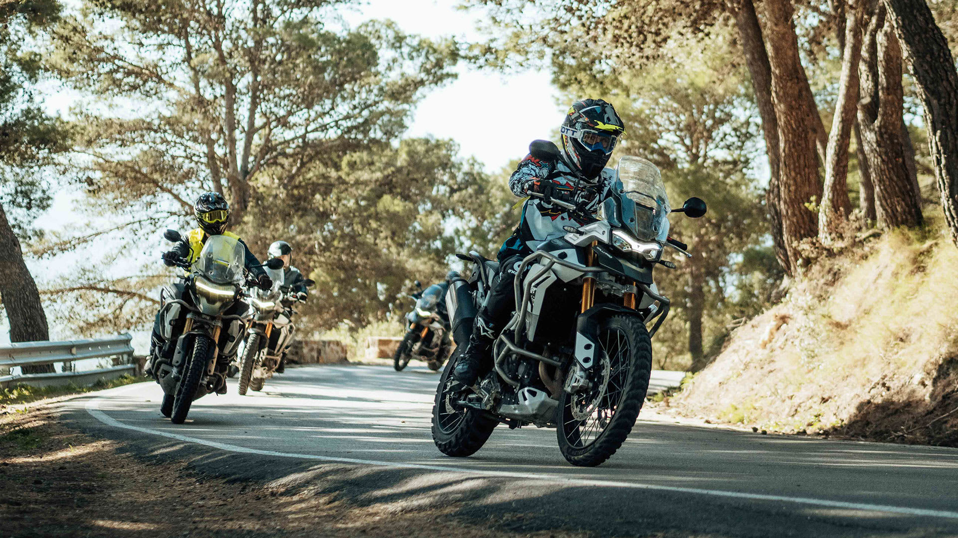 Andalusiens Group experience on road Triumph Motorcycles
