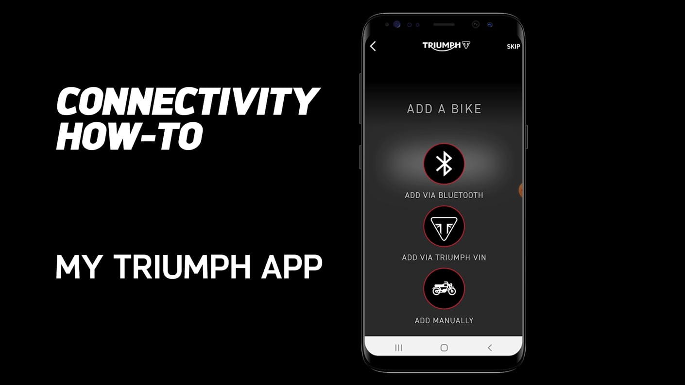 How to use the My Triumph Connectivity App