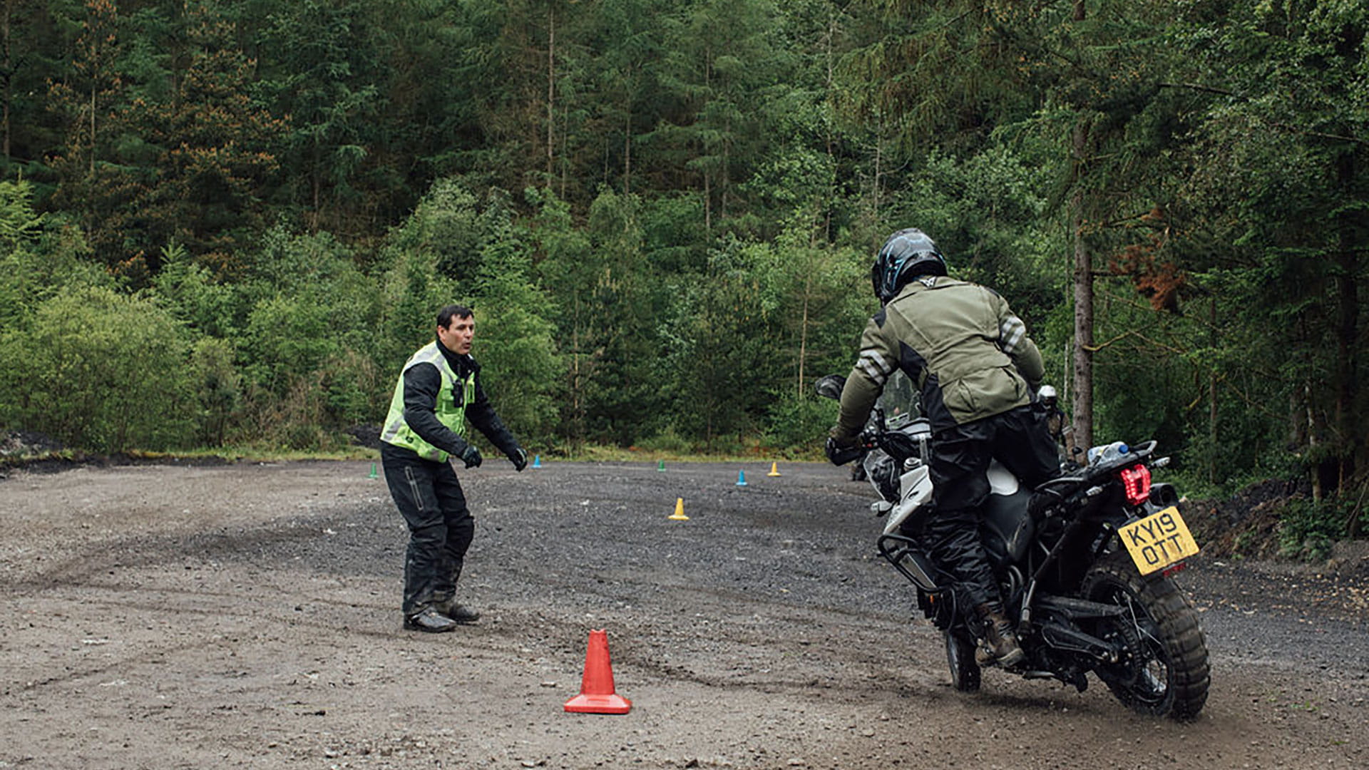 Training course for the Triumph adventure experience day