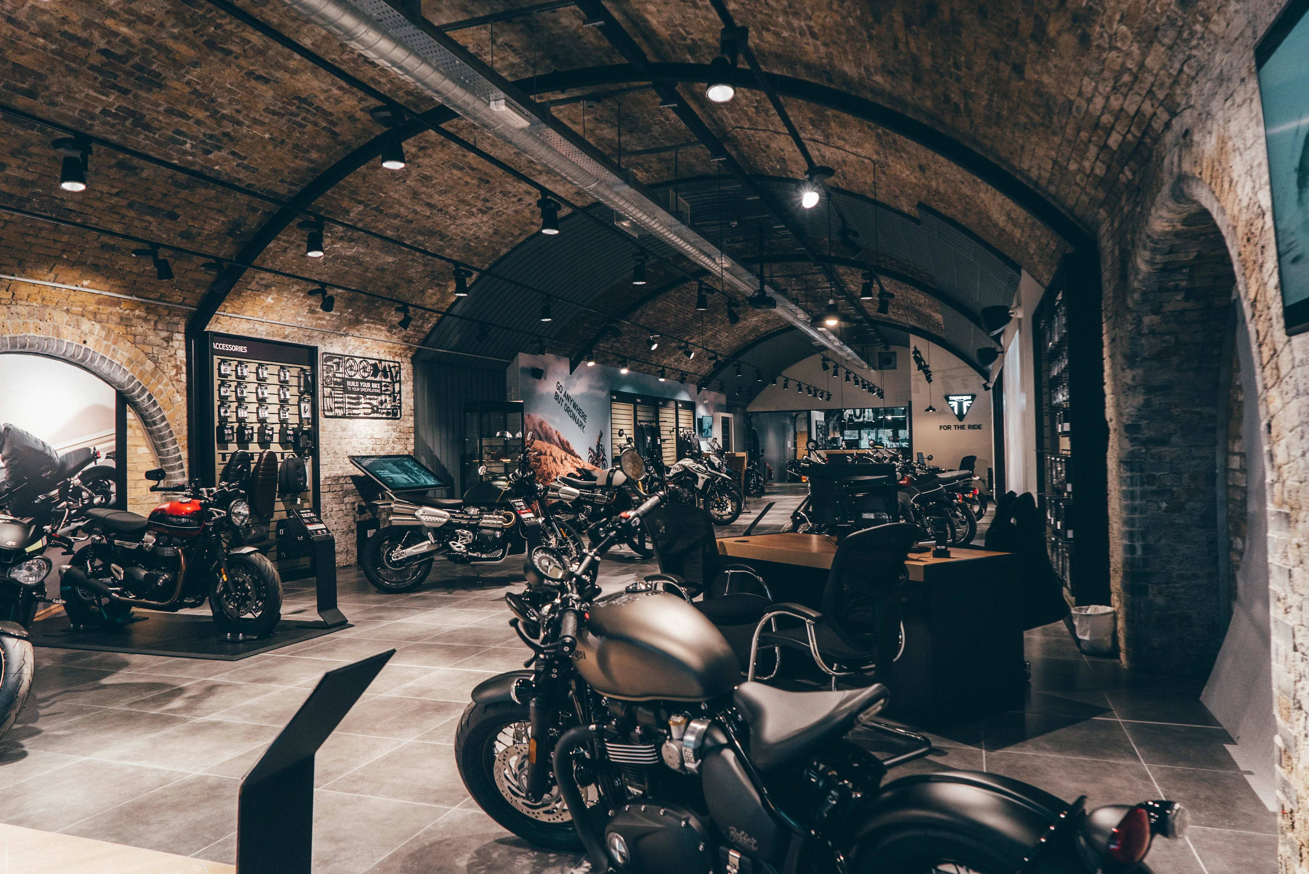 Triumph motorcycles dealership in Central London - Triumph London