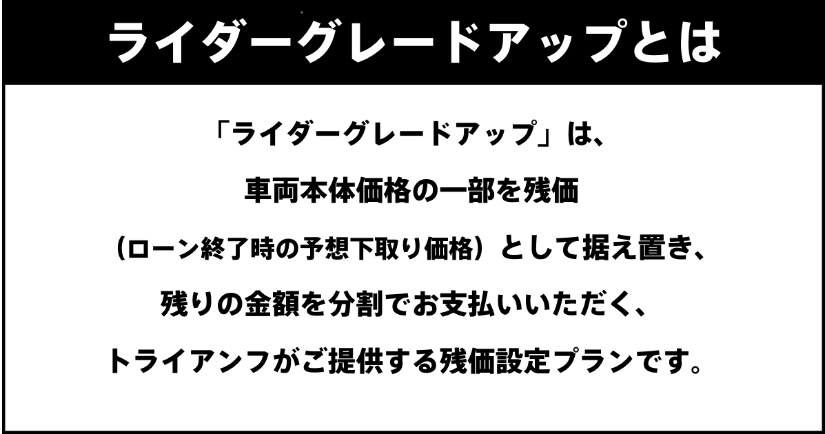 ライダーグレードアップとは