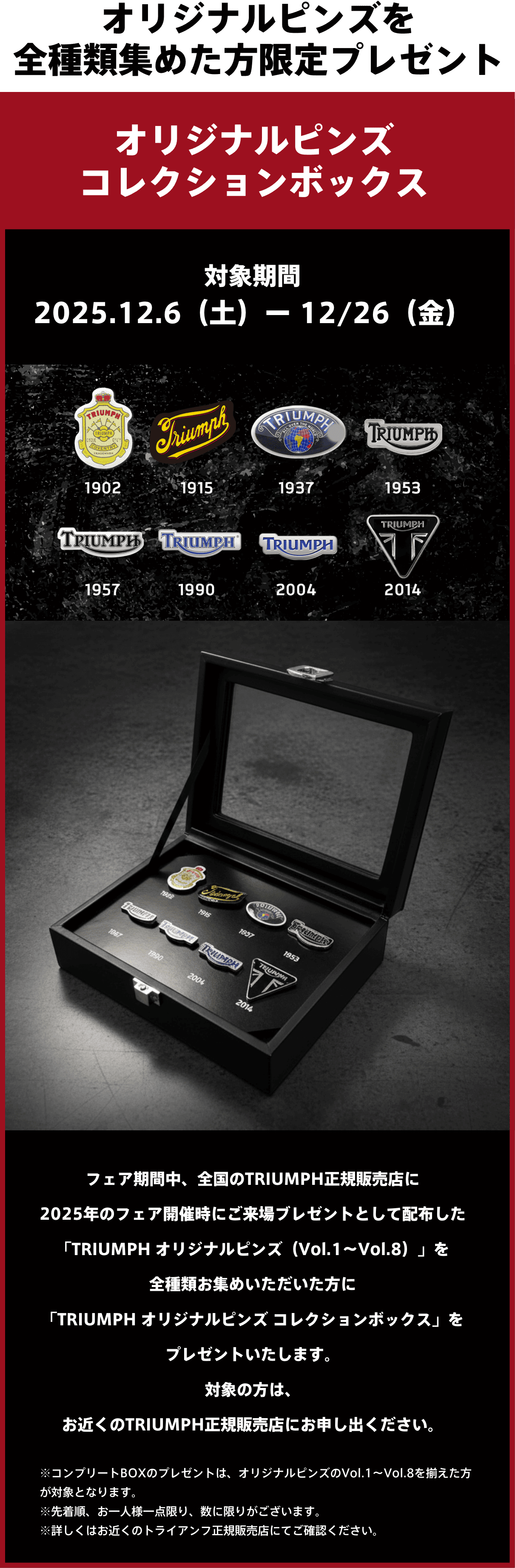 オリジナルピンズコレクションボックス