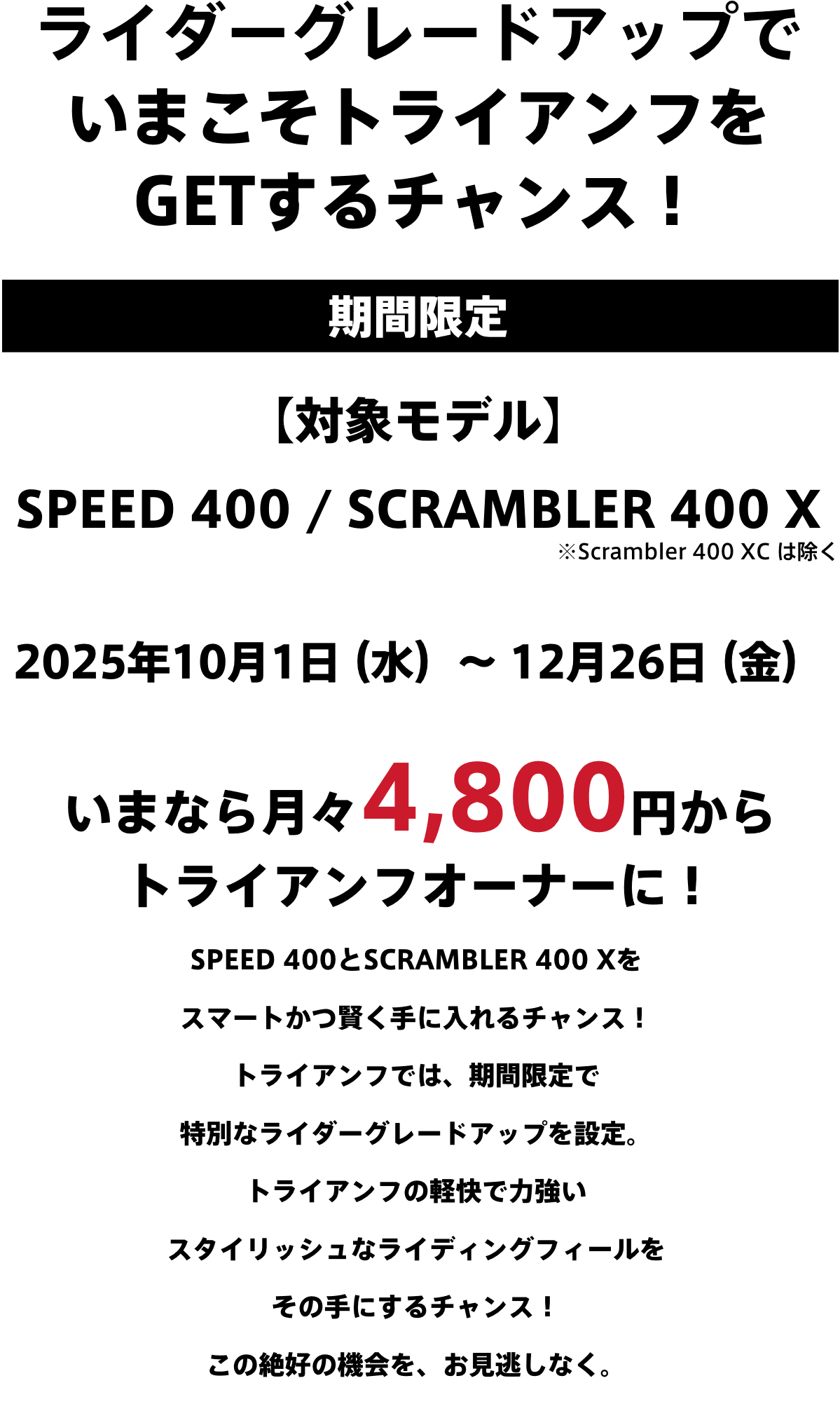 ライダーグレードアップ