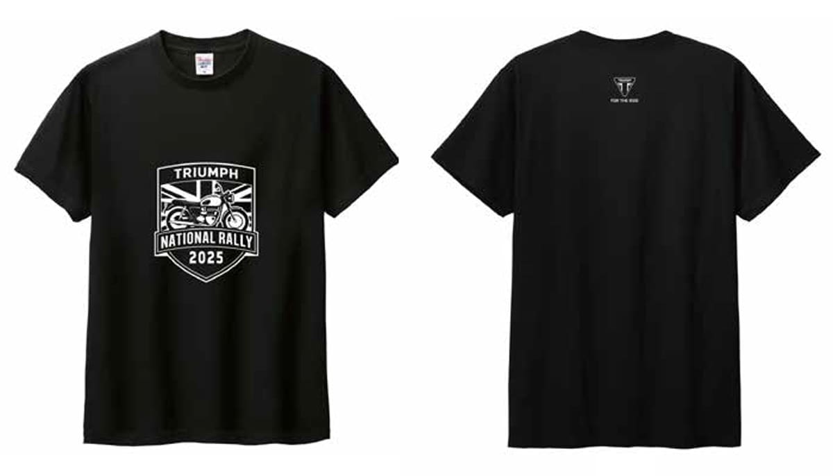 「TRIUMPH NATIONAL RALLY 2025」オリジナルTシャツ