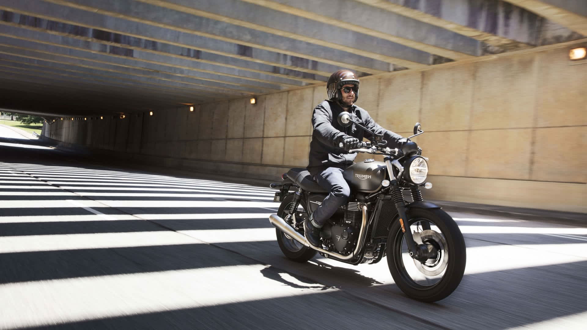 Street Twin Triumph Test Center Belgium