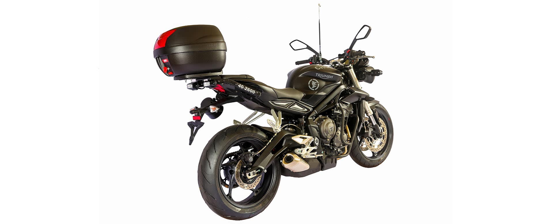 A shot of the Triumph Street Triple S Choque Corporate sales