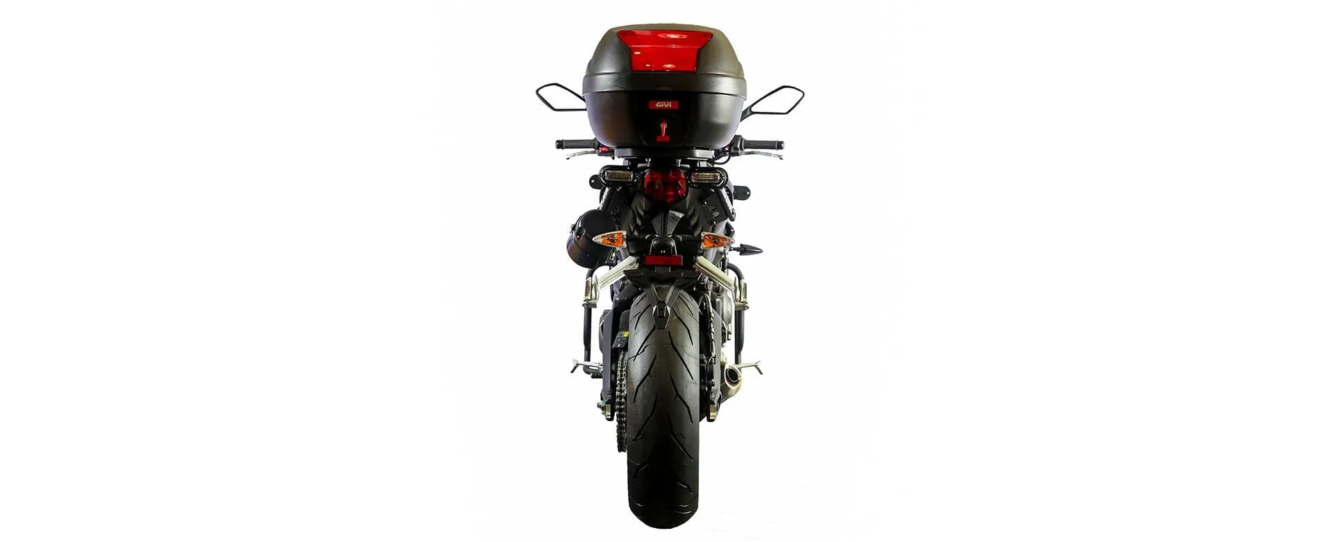 A shot of the Triumph Street Triple S Choque Corporate sales
