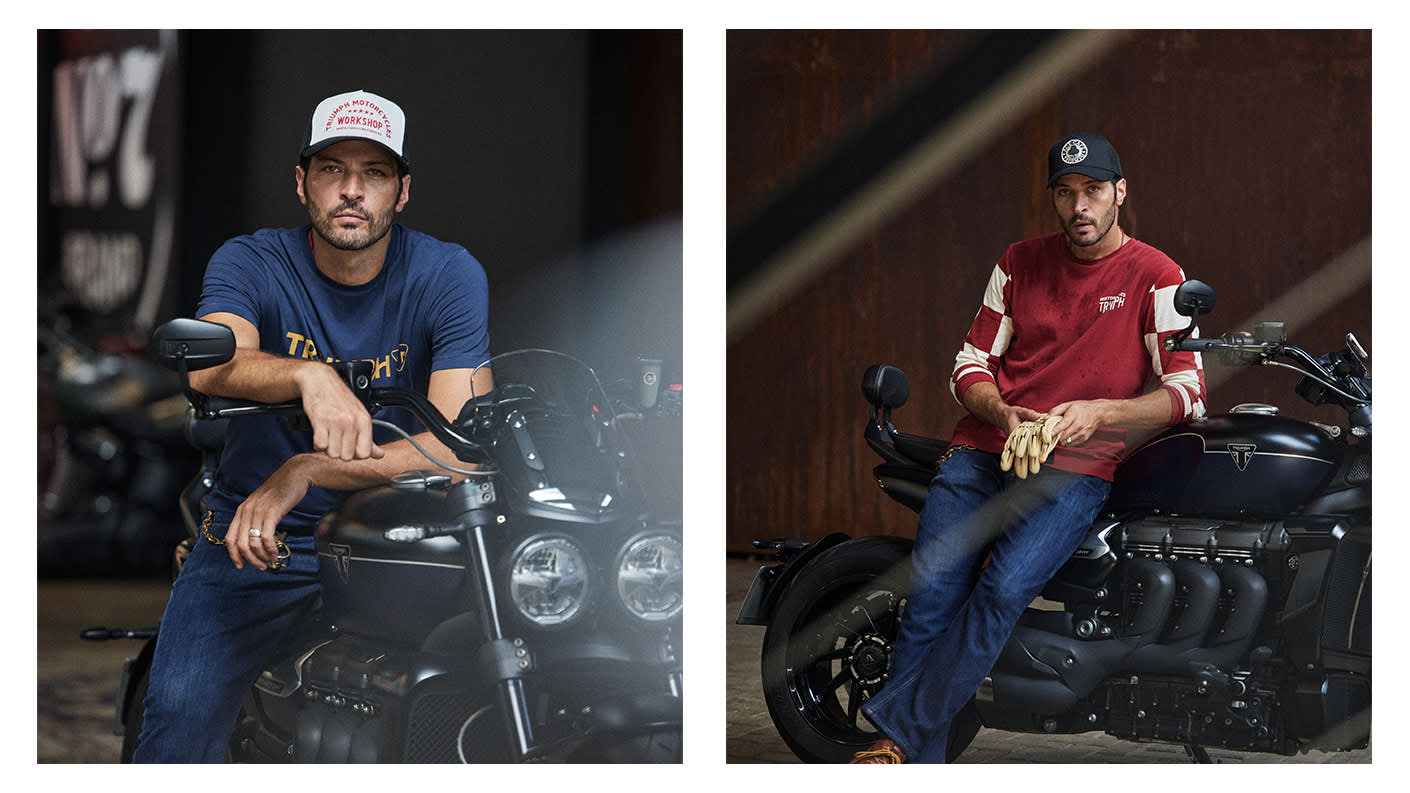 Leandro Lima on a Triumph Rocket 3 Storm GT