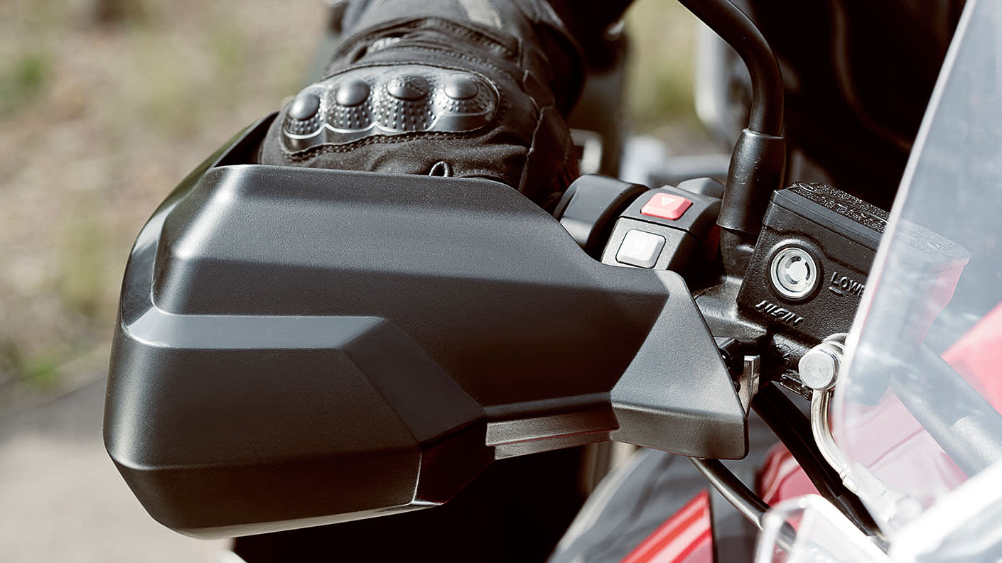 Triumph motorcycle hand guard