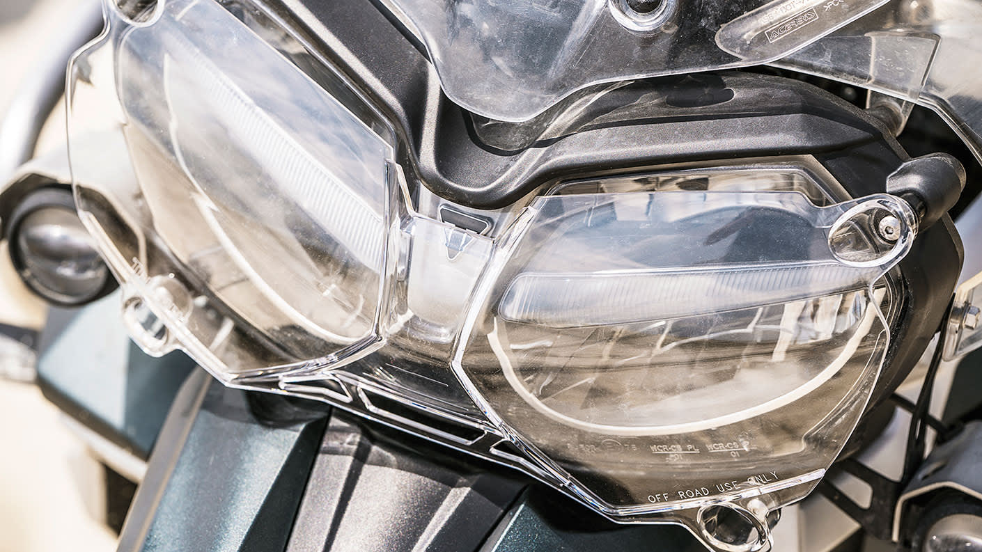 Triumph Tiger headlight protector