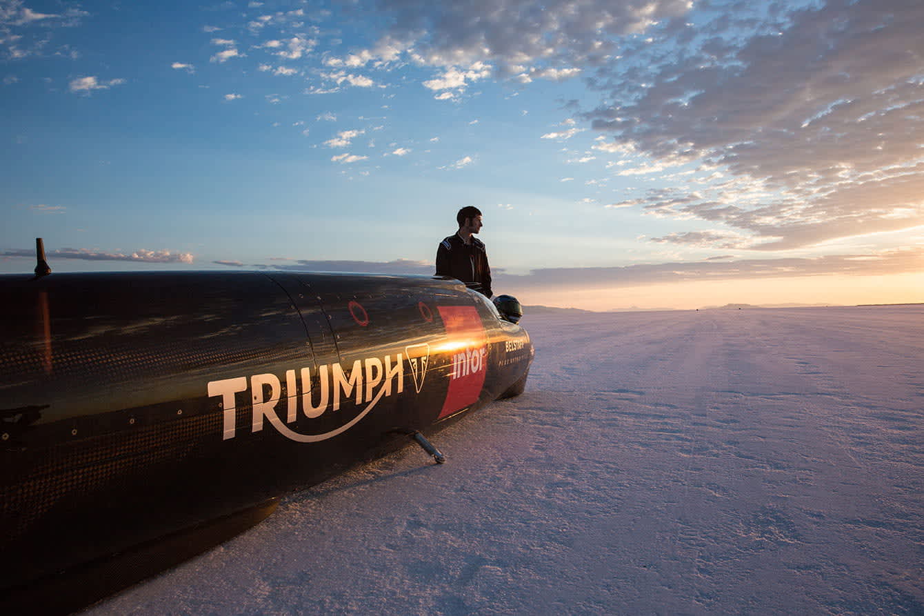 Triumph land speed image