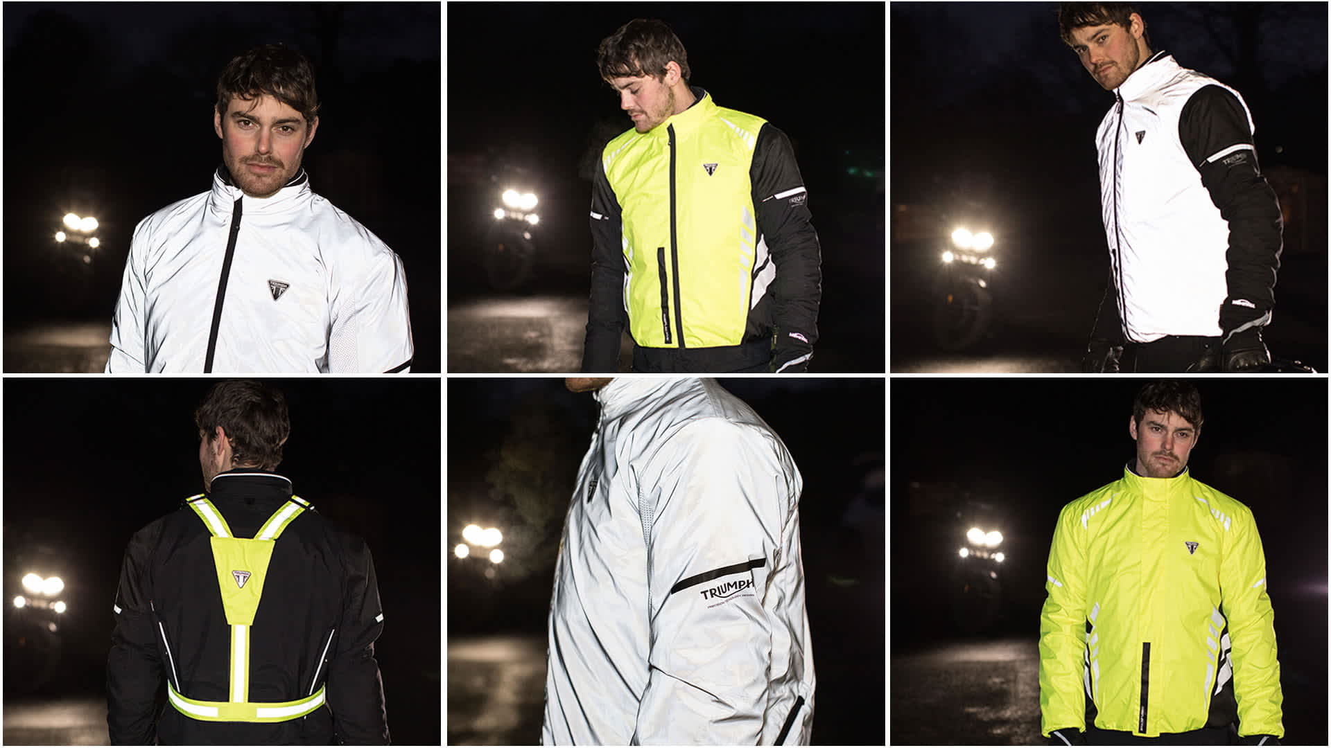 Triumph Riding Essentials Hi Vis Reflective Model Shots