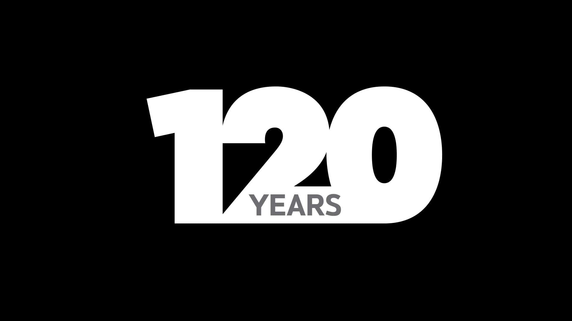 Triumph motorcycles 120 year anniversary logo
