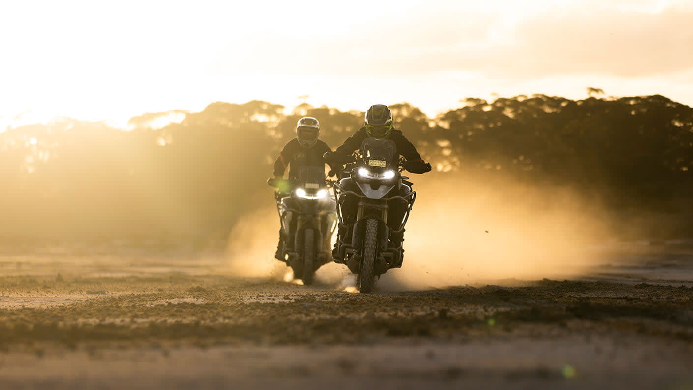 Triumph Tiger 1200 at the Australian 24h Trail 