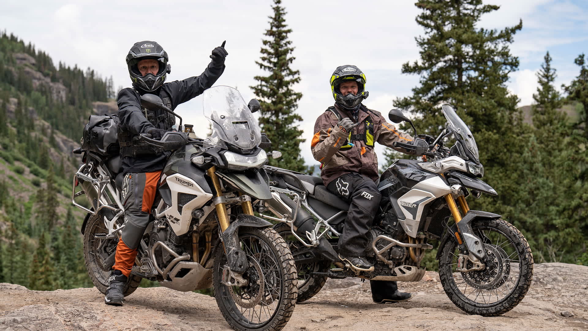 Ricky Carmichael Riding a Triumph Tiger 1200 