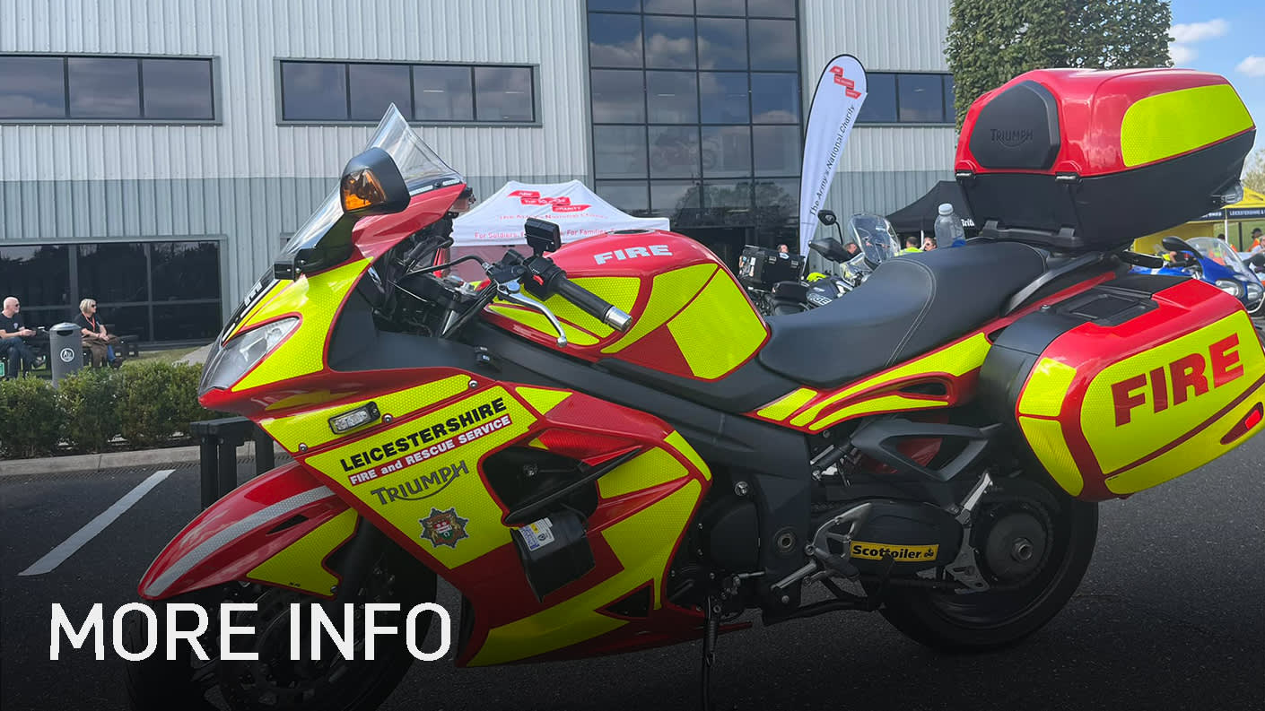 Leicestershire Fire & Rescue Bikerdown Course at Triumph FVE