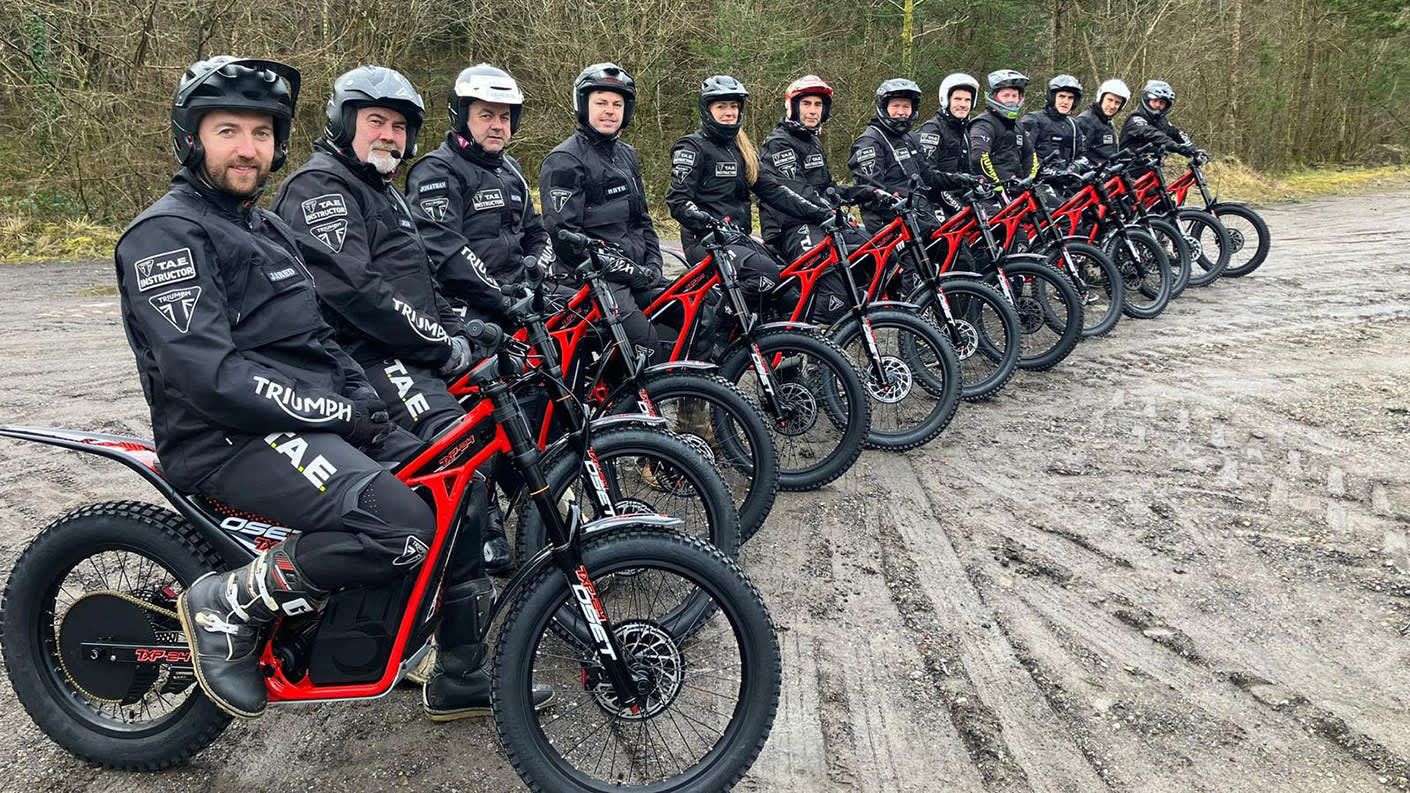 Triumph the OSET Trials Experience multiple riders