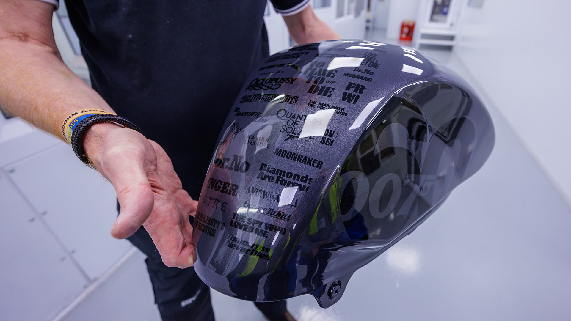 Triumph Factory Visitor Experience bike tank