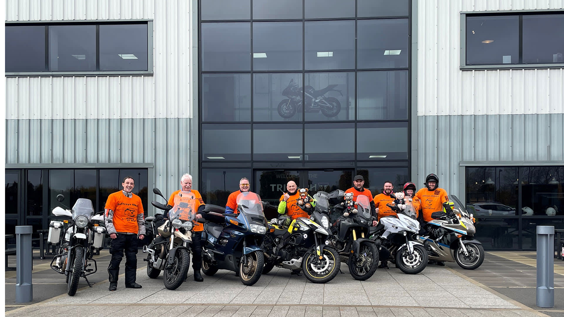 triumph jeffreys bikers visit