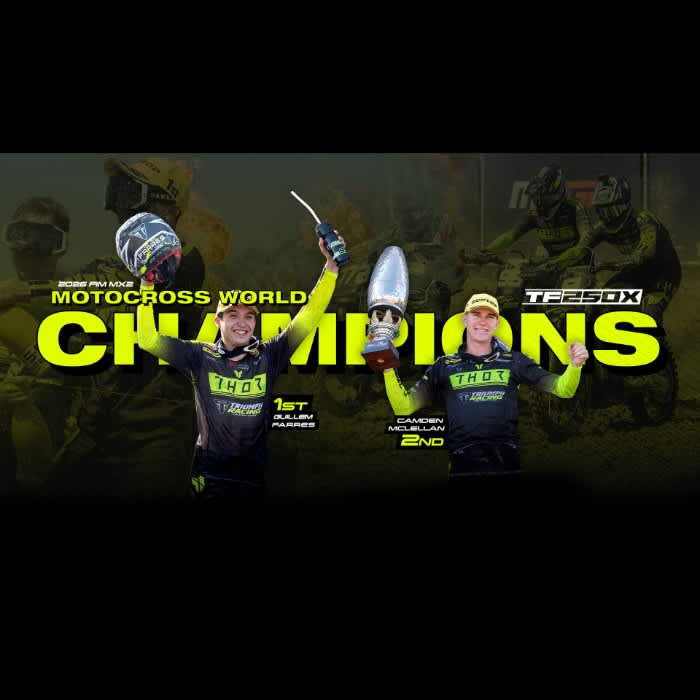 Triumph Factory Racing’s Guillem Farres Is the 2026 FIM MX2 Motocross World Champion