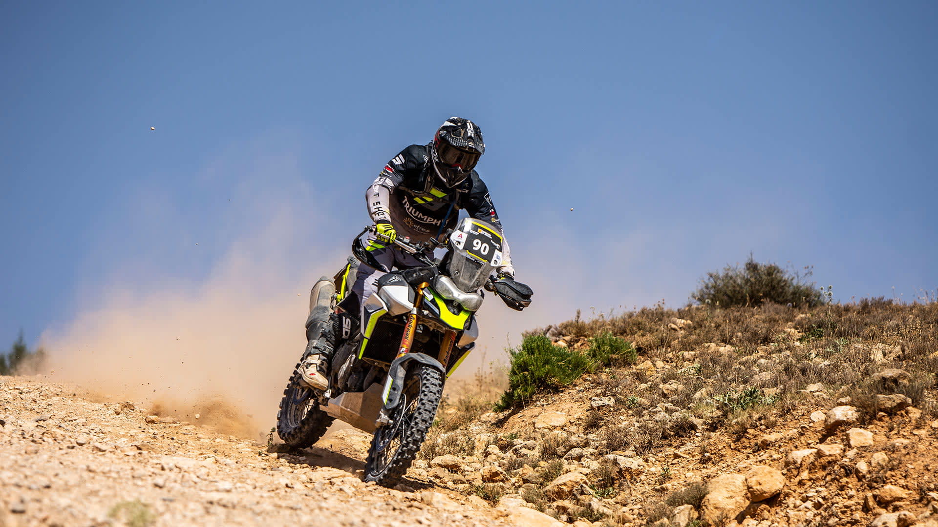 Tiger 900 Rally Pro in the Baja Aragon