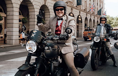 Distinguished Gentleman's Ride Participant 