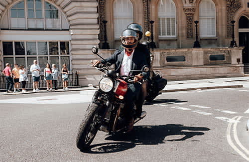 Distinguished Gentleman's Ride Participant 