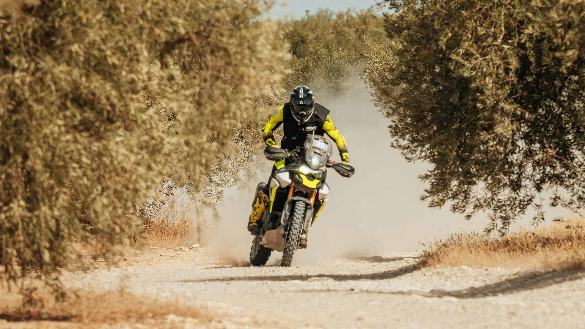 Ivan Cervantes Riding a Triumph Tiger 900 Rally Pro the 100 Dunas Raid in Morocco