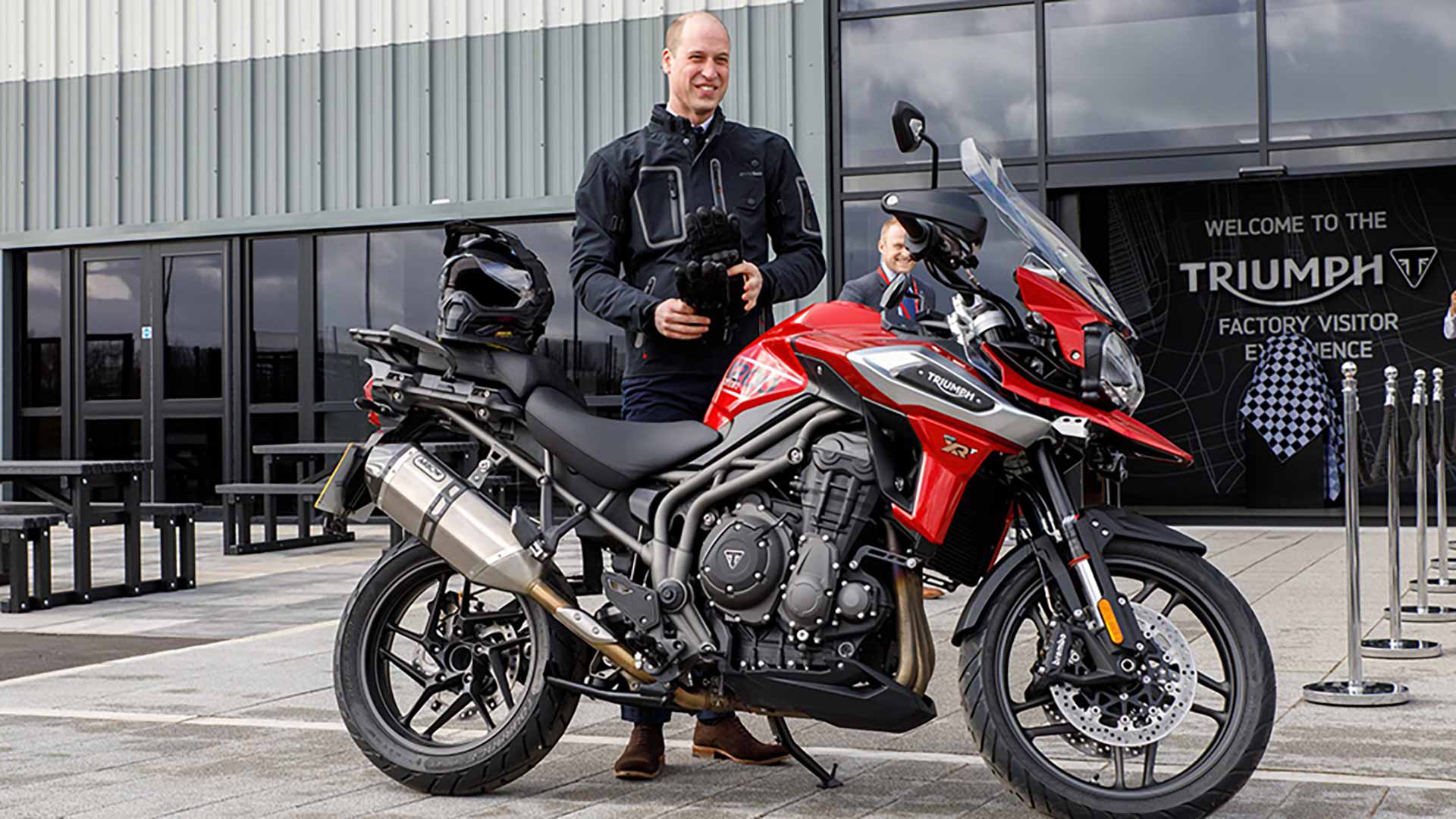 Triumph Factory Visitor guest Prince William