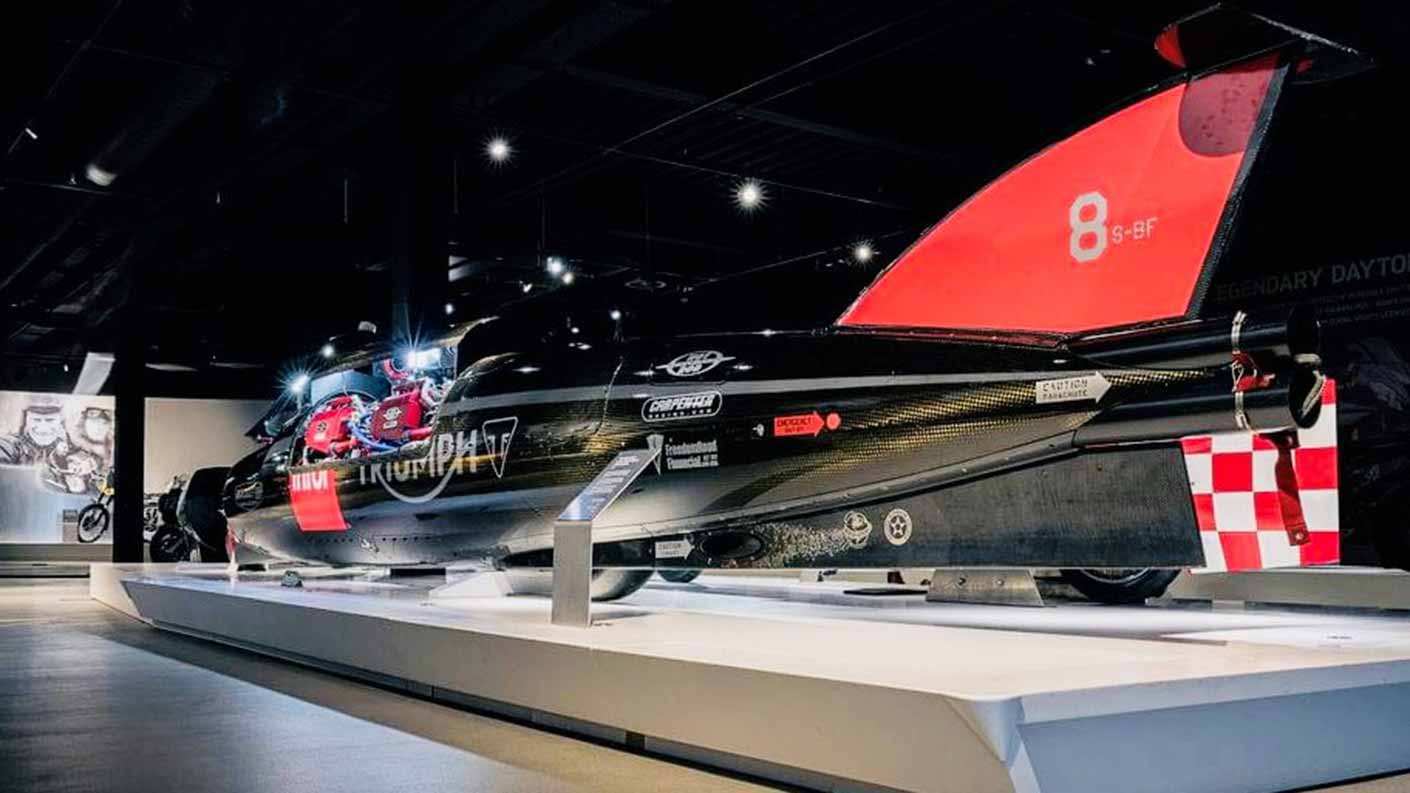 Triumph Factory Visitor Experience land Speed Record Bike