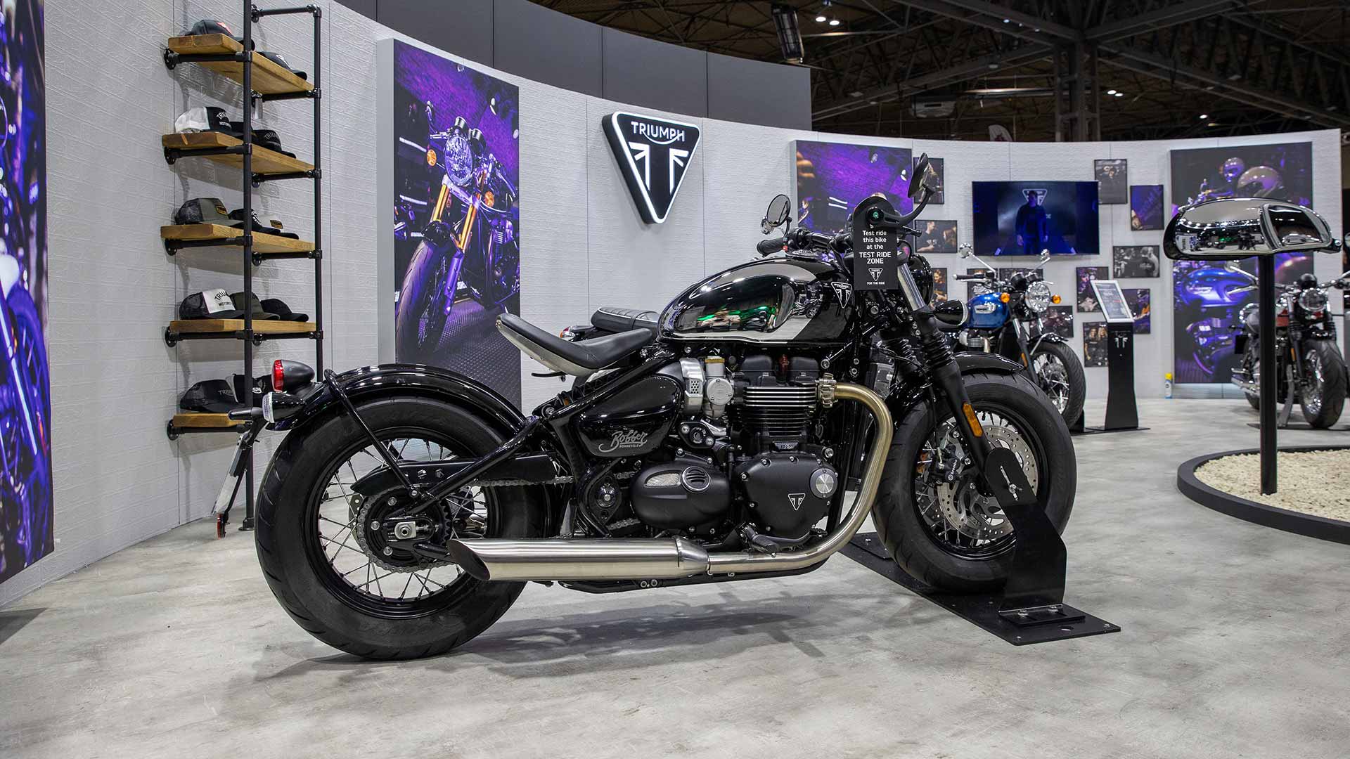 Triumph Motorcycles at Motorcycle Live Bonneville Bobber Chrome Edition