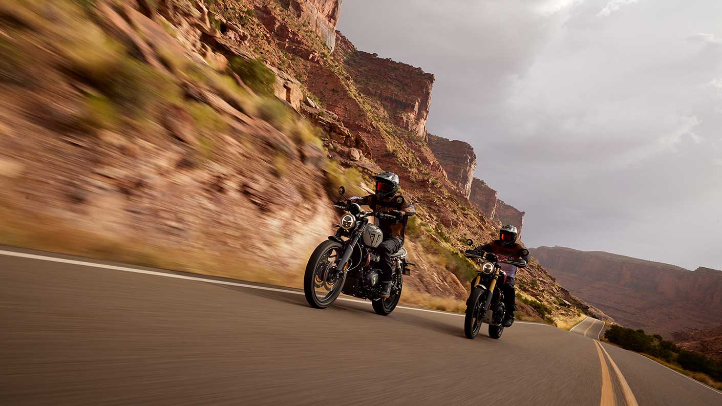 Triumph 2024 Scrambler 1200 X on road