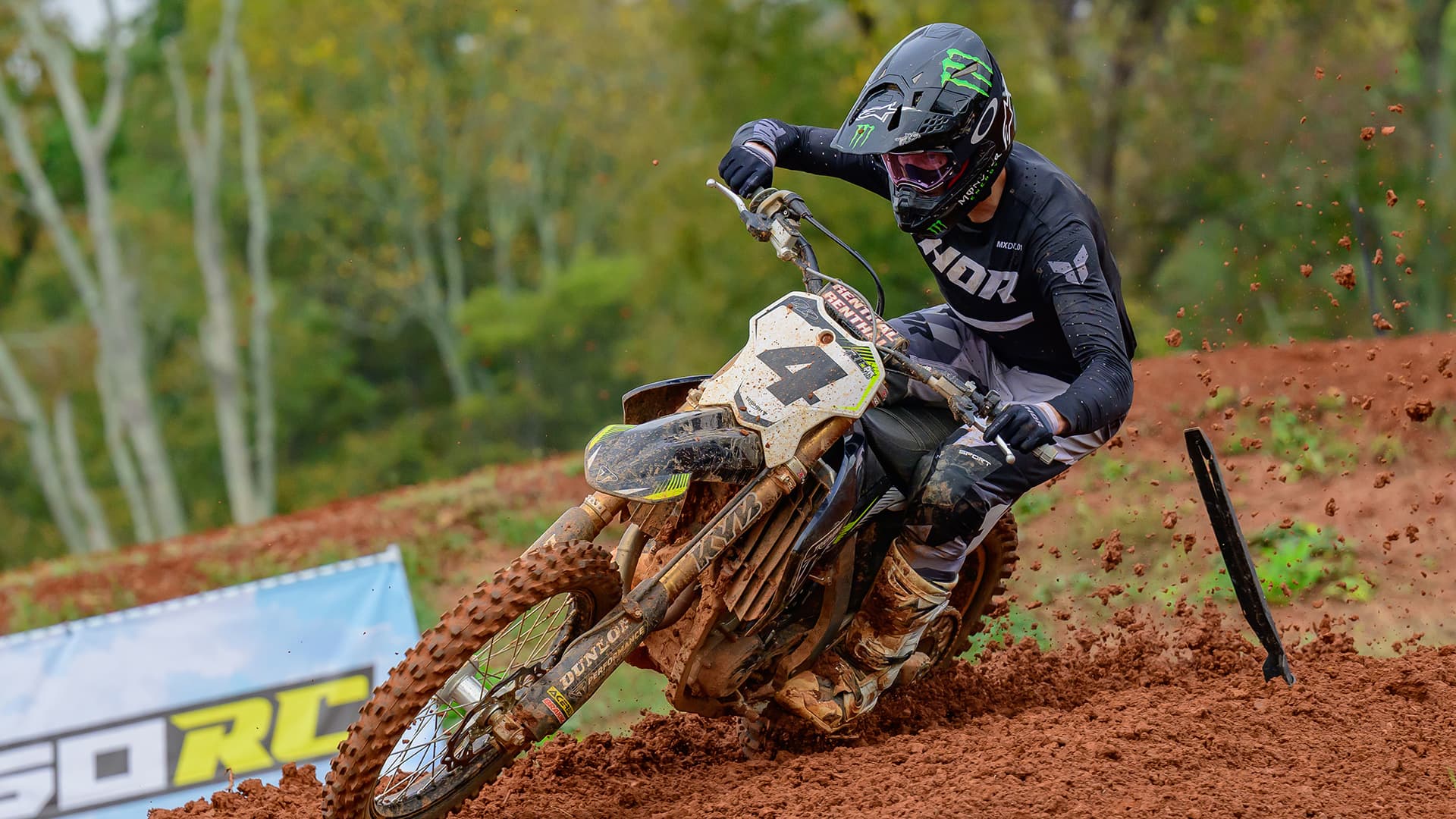 Mikkel Haarup riding a TF 450-RC