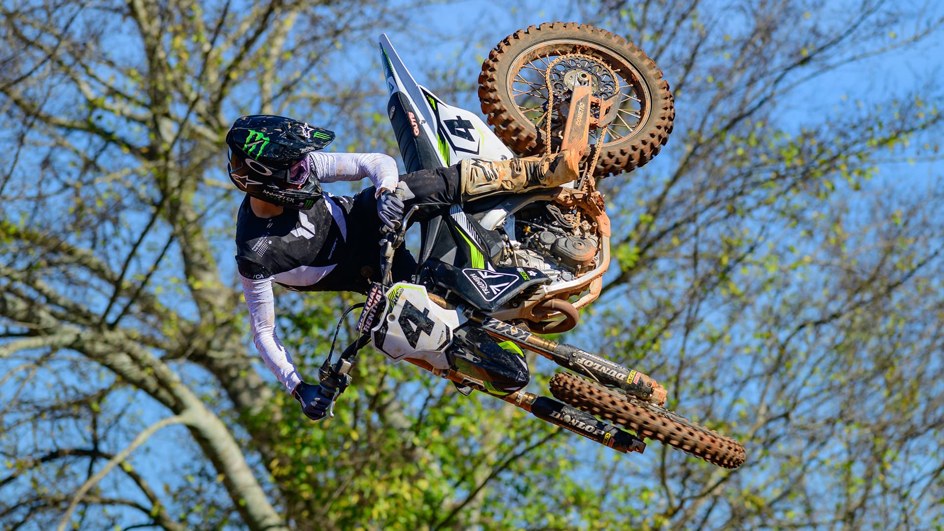 Mikkel Haarup riding a TF 450-RC