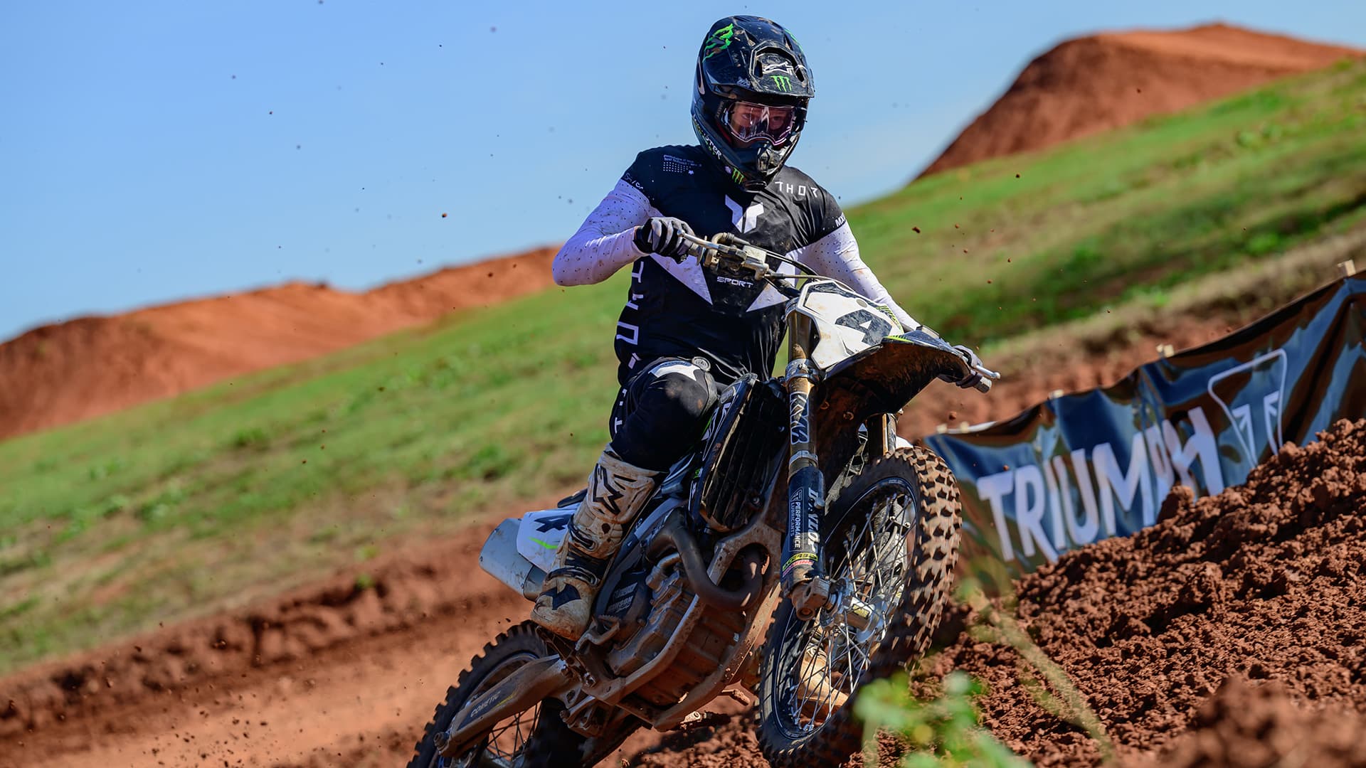 Mikkel Haarup riding a TF 450-RC