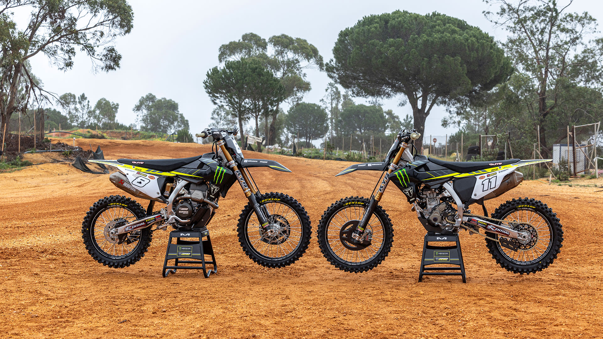Triumph TF 250-X race bikes