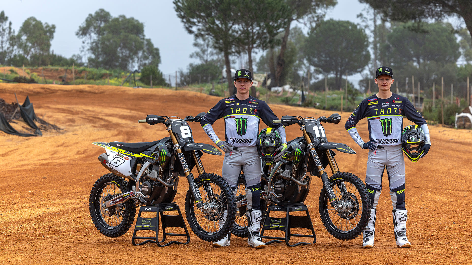 Mikkel Haarup and Camden McLellan excited to lead Triumph into the FIM MX2 Motocross World Championship.