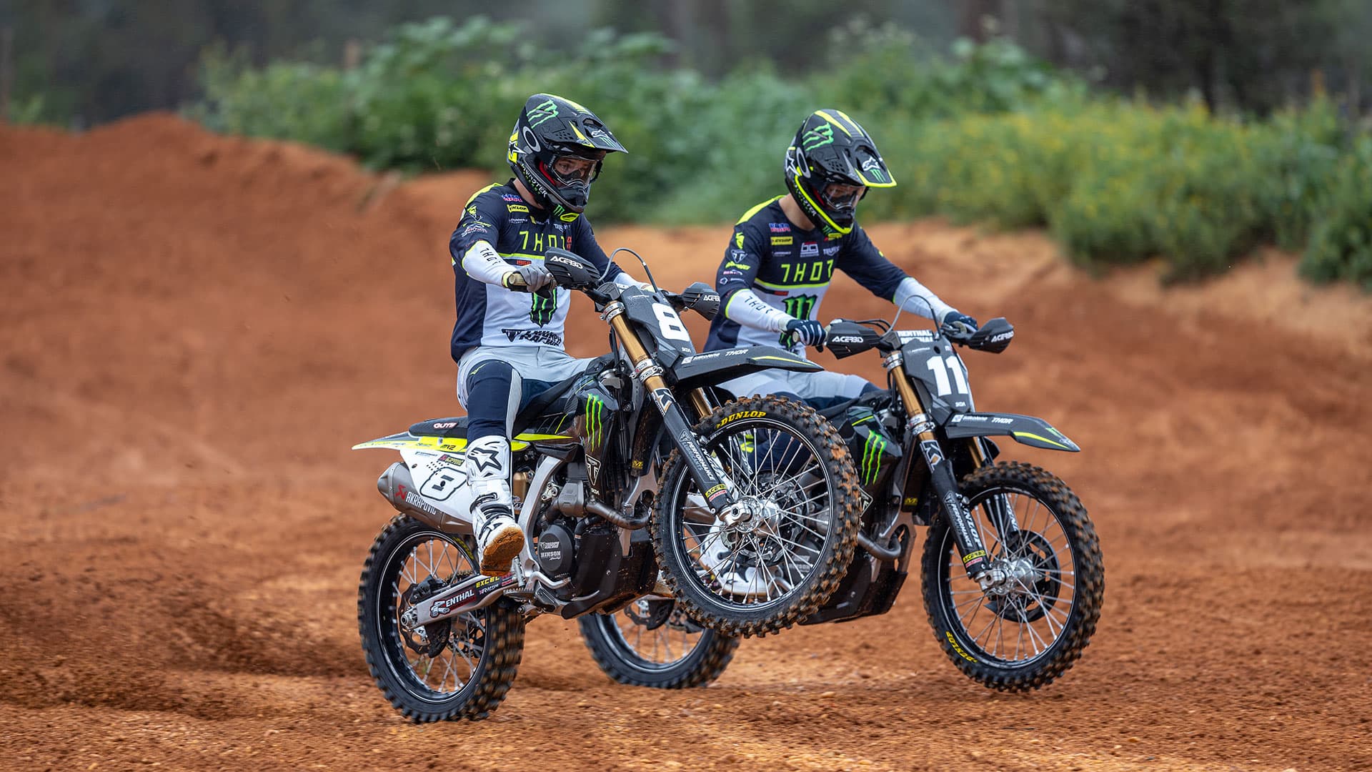 Mikkel Haarup and Camden McLellan  Motocross World Championship Triumph TF 250-X race bike
