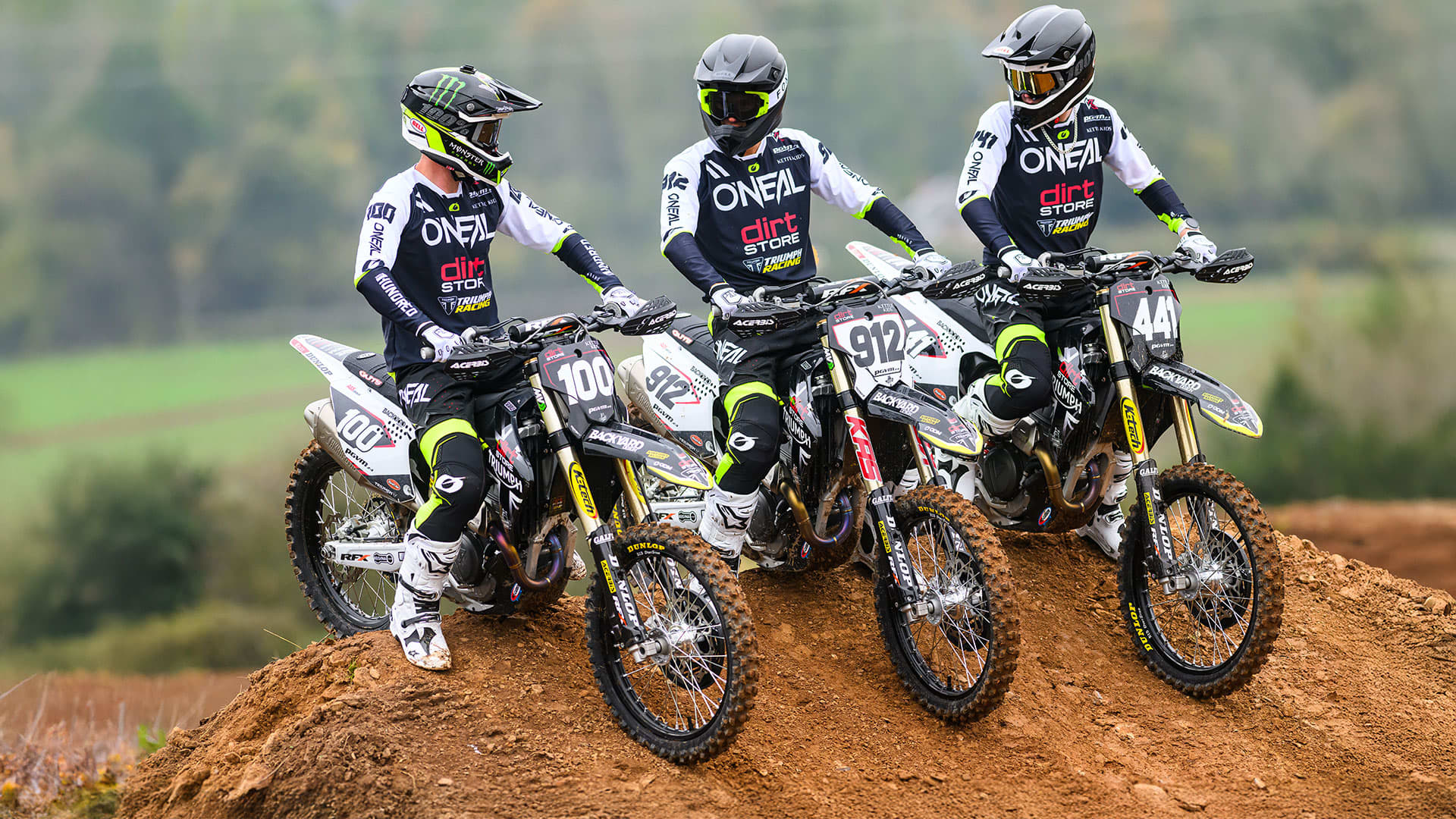 Triumph Partners with Dirt Store Motocross Team