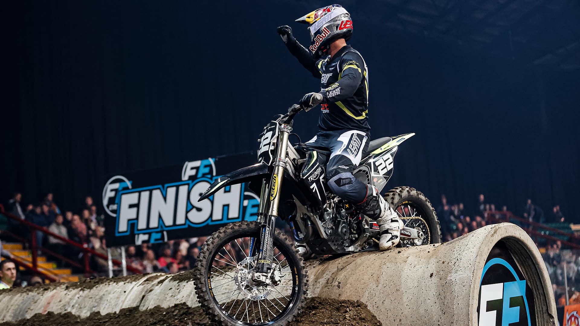 Jonny Walker riding a Triumph TF 250-X