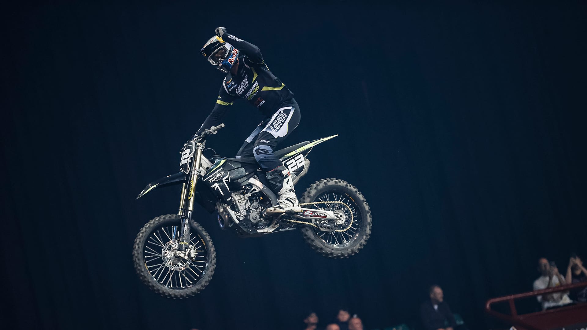 Jonny Walker riding a Triumph TF 250-X