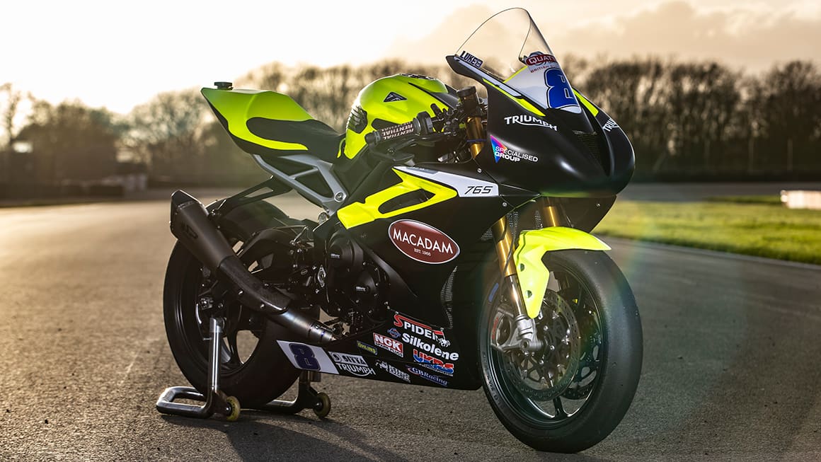 Triumph Street Triple 765 race bike