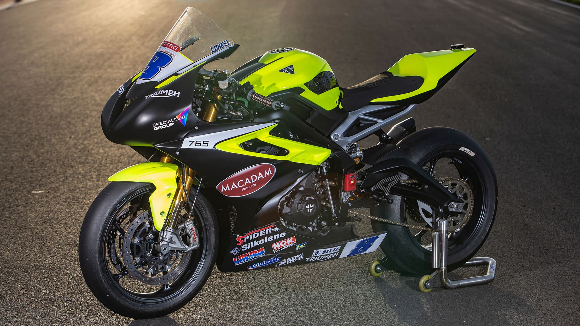 Triumph Street Triple 765 race bike
