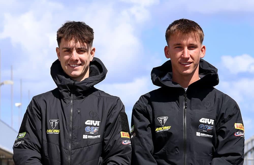 Triumph Oli Bayliss and Tom Booth Amos